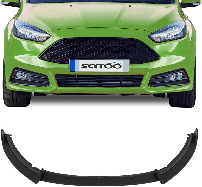SCITOO شفاط أمامي أسود غير لامع يناسب 2013-2014 لفورد فوكس ST شفاط أمامي من مادة PP - Image 1